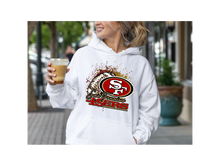 Load image into Gallery viewer, 49ers Splatter Hoodie(NFL)