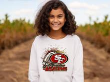 Load image into Gallery viewer, 49ers Splatter Youth Sweatshirt(NFL)