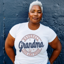 Load image into Gallery viewer, Baseball Grandma T-shirt