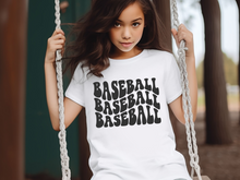 Load image into Gallery viewer, Baseball Wave Youth T-shirt