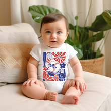 Load image into Gallery viewer, Baseball Boho Baby Onesie
