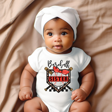 Load image into Gallery viewer, Baseball Home Plate Baby Onesie