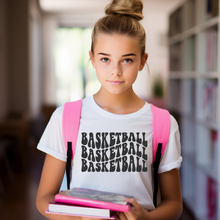 Load image into Gallery viewer, Basketball Wave Youth T-shirt