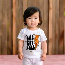 Load image into Gallery viewer, Basketball Lightning Baby Tee