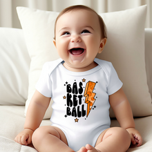 Load image into Gallery viewer, Basketball Lightning Baby Onesie