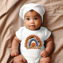 Load image into Gallery viewer, Basketball Rainbow Baby Onesie