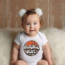Load image into Gallery viewer, Basketball Sister Baby Onesie