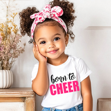 Load image into Gallery viewer, Born To Cheer Toddler Tee