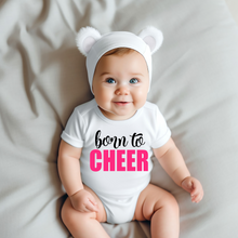 Load image into Gallery viewer, Born To Cheer Baby Onesie