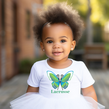 Load image into Gallery viewer, Butterfly Lacrosse Baby Tee
