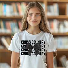 Load image into Gallery viewer, Cross Country Stacked Coquette Teen T-shirt