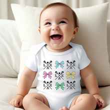 Load image into Gallery viewer, Lacrosse Coquette Baby Onesie