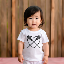 Load image into Gallery viewer, Lacrosse Heart Baby Tee