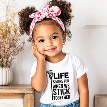 Load image into Gallery viewer, Life Is More Fun Lacrosse Toddler Tee