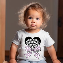 Load image into Gallery viewer, Lacrosse Heart Coquette Baby Tee