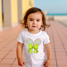 Load image into Gallery viewer, Tennis Bow Baby Tee