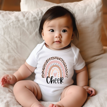 Load image into Gallery viewer, Cheer Rainbow Baby Onesie