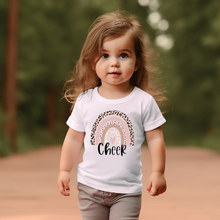 Load image into Gallery viewer, Cheer Rainbow Baby Tee