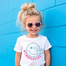 Load image into Gallery viewer, Gymnastics Smiley Face Toddler Tee