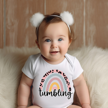 Load image into Gallery viewer, Tumbling Rainbow Baby Onesie