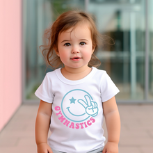 Load image into Gallery viewer, Gymnastics Smiley Face Baby Tee