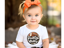 Load image into Gallery viewer, Football Sister Baby Tee
