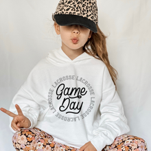 Load image into Gallery viewer, Lacrosse Game Day Youth Hoodie
