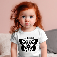 Load image into Gallery viewer, Lacrosse Butterfly Baby Tee
