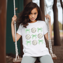 Load image into Gallery viewer, Golf Bow Coquette Youth T-shirt