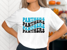 Load image into Gallery viewer, Panthers Wave T-shirt(NFL)