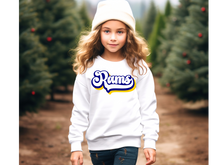 Load image into Gallery viewer, Rams Retro Youth Sweatshirt(NFL)