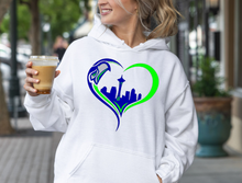 Load image into Gallery viewer, Seahawks Heart Hoodie(NFL)