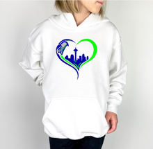 Load image into Gallery viewer, Seahawks Heart Youth Hoodie(NFL)