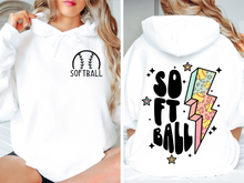 Load image into Gallery viewer, Softball Grunge Hoodie