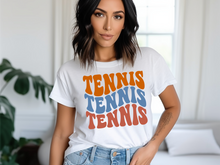 Load image into Gallery viewer, Tennis Color Wave T-shirt
