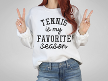Load image into Gallery viewer, Favorite Season Tennis Sweatshirt