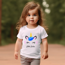 Load image into Gallery viewer, Unicorn Football Little Sister Toddler T-shirt
