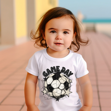 Load image into Gallery viewer, Retro Game Day Soccer Baby Tee