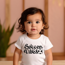 Load image into Gallery viewer, Soccer Vibes Baby Tee