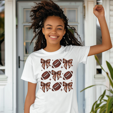 Load image into Gallery viewer, Football Coquette Teen T-shirt