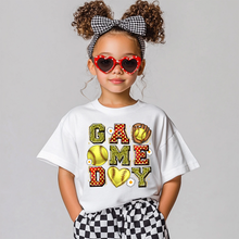 Load image into Gallery viewer, Softball Game Day Youth T-Shirt