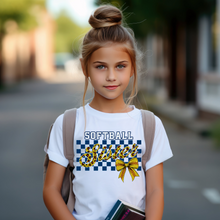 Load image into Gallery viewer, Softball Sister Coquette Youth T-shirt