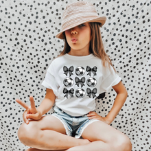 Load image into Gallery viewer, Soccer Coquette Youth T-shirt