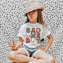 Load image into Gallery viewer, Polkadot Game Day Baseball Youth T-shirt