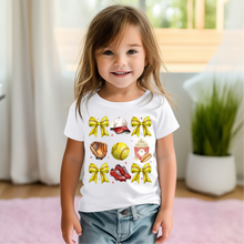 Load image into Gallery viewer, Softball Coquette Toddler Tee