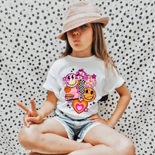 Load image into Gallery viewer, Basketball Retro Pink Youth T-shirt