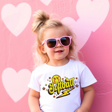 Load image into Gallery viewer, Retro Softball Toddler Tee
