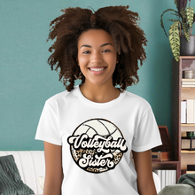 Load image into Gallery viewer, Leopard Volleyball Sister Teen T-shirt