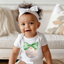 Load image into Gallery viewer, Floral Golf Coquette Baby Onesie