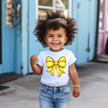 Load image into Gallery viewer, Softball Bow Toddler Tee